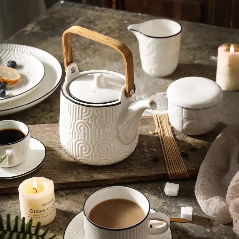 5.custom dinnerware custom tea set