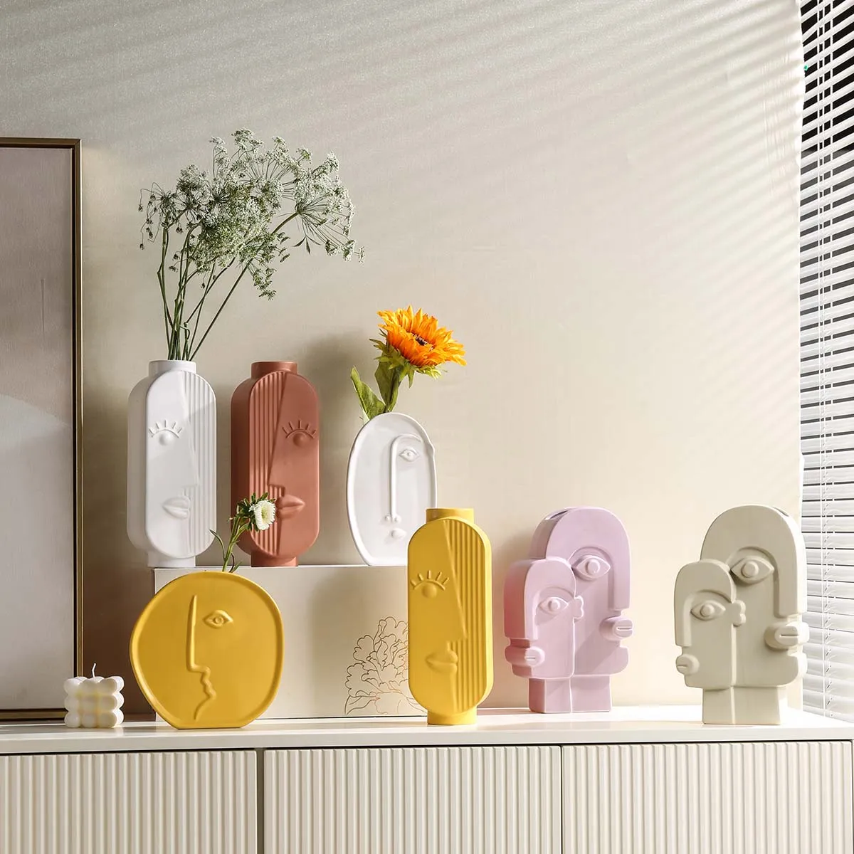 Artistic Ceramic Bud Vases Wholesale, Bulk Flower Vases-51