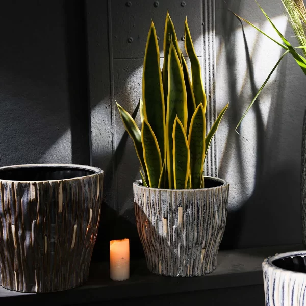 Bulk Plant Pots & Bulk Flower Vases With Kiln-Change Texture-7