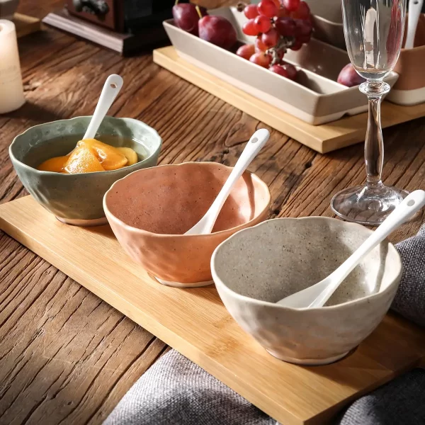 Ceramic Olive Oil Dipping Bowls Wholesale, Custom Snack Bowl (4)