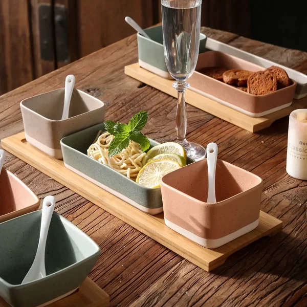 Ceramic Olive Oil Dipping Bowls Wholesale, Custom Snack Bowl (5)