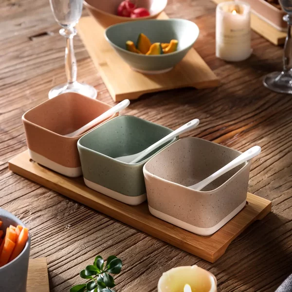 Ceramic Olive Oil Dipping Bowls Wholesale, Custom Snack Bowl (7)