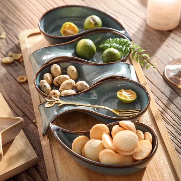 Custom Snack Bowls, Tapas Serving Dishes Wholesale, Olive Oil Dipping Dishes (4)