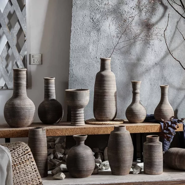 Exquisite Wholesale Ceramic Vases, Brown Flower Vases In Bulk04