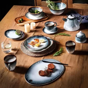 Galaxy Texture Wholesale Plates and Bowls, Bulk Tea Cups and Saucers (1)