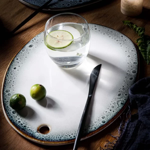 Galaxy Texture Wholesale Plates and Bowls, Bulk Tea Cups and Saucers (4)