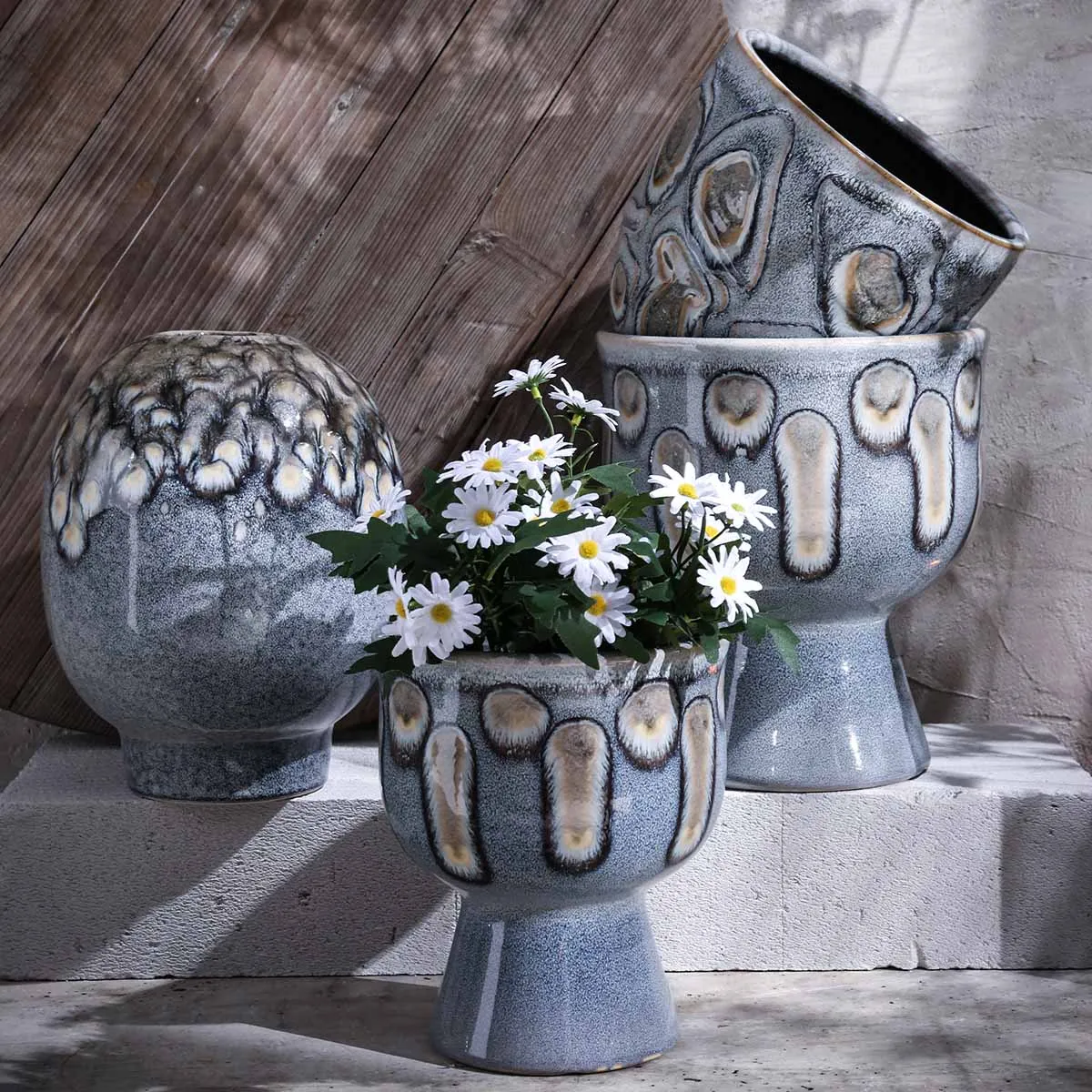 Kiln-Change Texture Wholesale Pots For Plants, Ceramic Vases-8