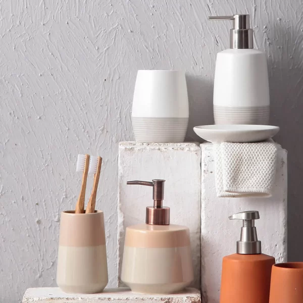 Luxurious Bath Accessories Wholesale, Soup Dish & Dispenser, Brushing Cup-6