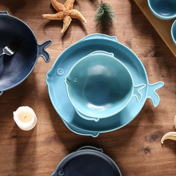 Marine Style Bespoke Tableware Wholesale, Bulk Plates and Bowls (8)