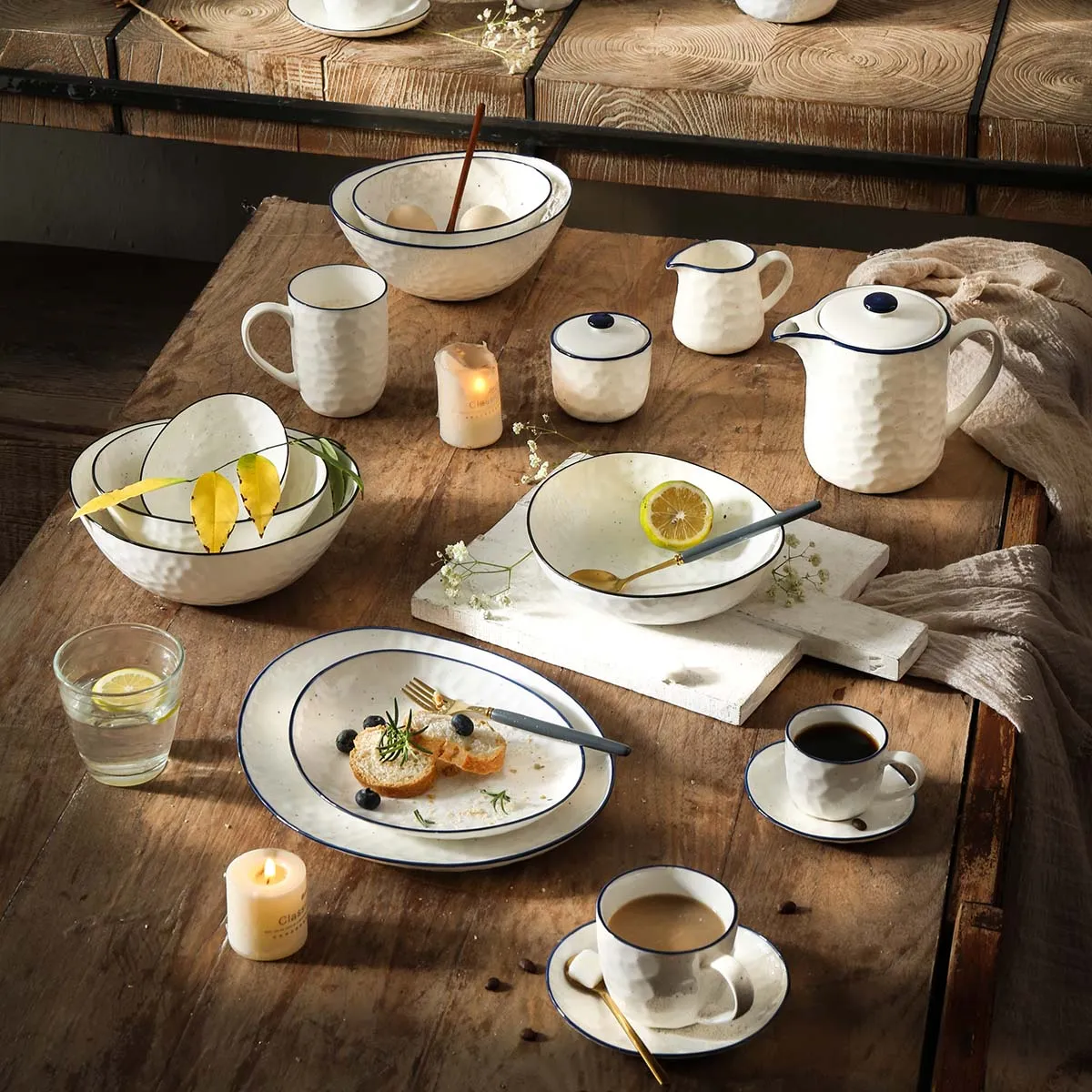 Natural Stone Texture Wholesale Tableware, Bulk Plates and Bowls (1)
