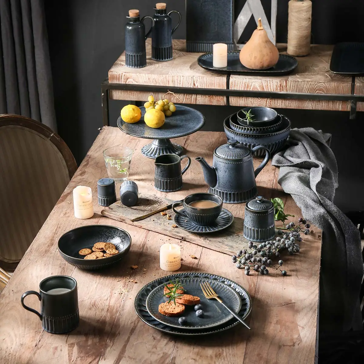 Porcelain Ceramic Tableware Wholesale, Plates And Bowls Set, Tea Pots And Cups-1