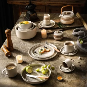 Porcelain Dinner Set Wholesale, Bulk Plates, Bowls, Cups Saucers-1