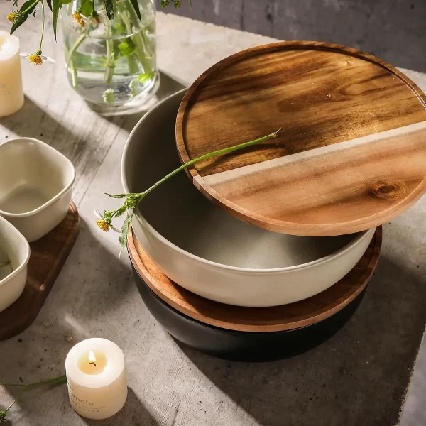 Porcelain Serving Bowls Wholesale, Appetizer Plates Bulk (2)