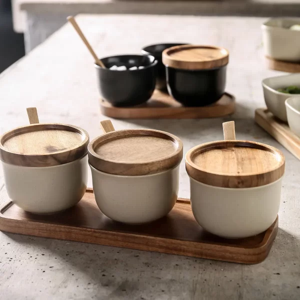 Porcelain Serving Bowls Wholesale, Appetizer Plates Bulk (5)
