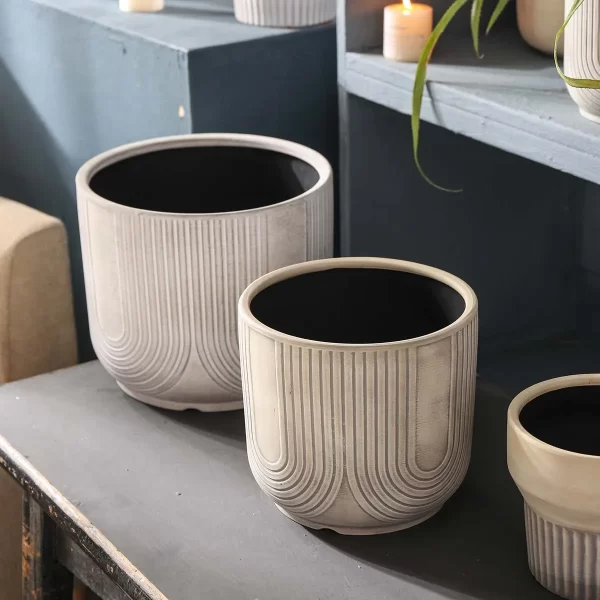 Premium Cement Garden Pots Wholesale, Bulk Flower Pots-05