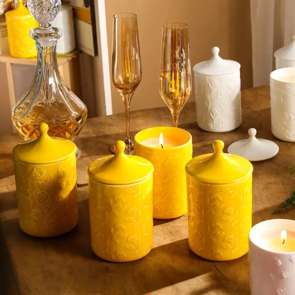 Premium Scented Candles In Bulk with Luxury Ceramic Jars-2