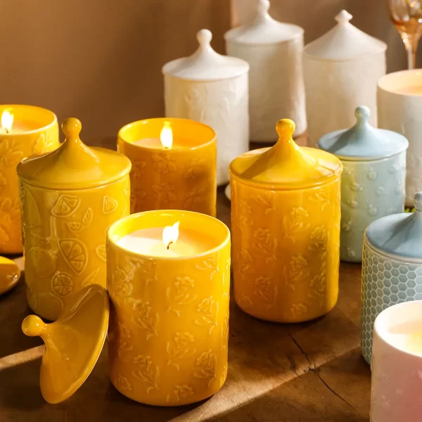 Premium Scented Candles In Bulk with Luxury Ceramic Jars-5