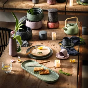 Reactive Glaze Tea Sets Wholesale With Plates, Bowls, Jars (1)