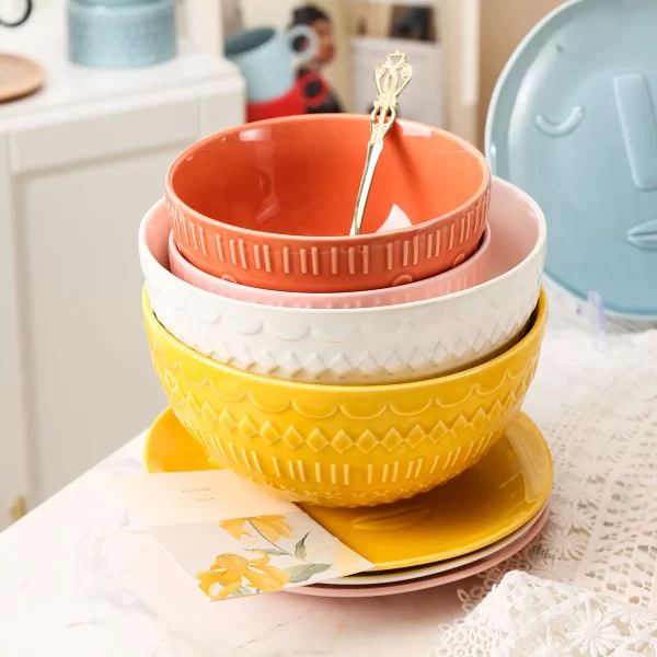 Refined Ceramic Dinnerware Wholesale, Bulk Plates and Bowls (3)