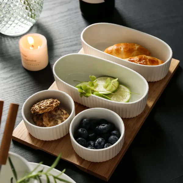 Wholesale Fondue Sets, Ceramic Tapas Serving Dishes Bulk (9)