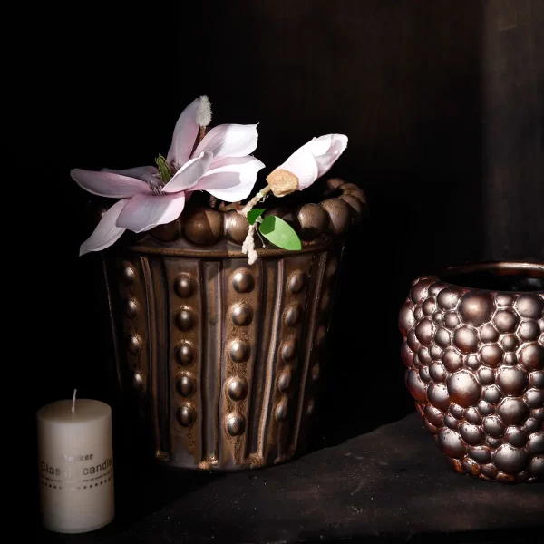 Bronze Color Ceramic Vases Bulk, Flower Vases Wholesale-31