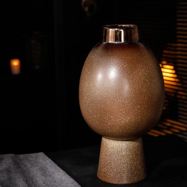 Bronze Color Ceramic Vases Bulk, Flower Vases Wholesale-56