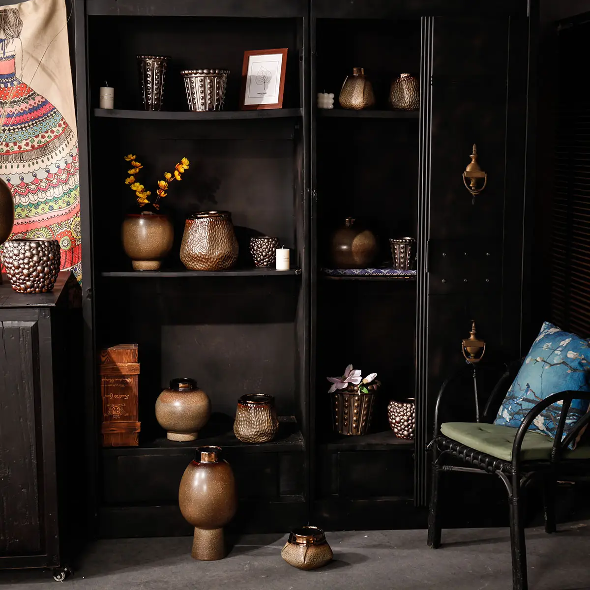 Bronze Color Ceramic Vases Bulk, Flower Vases Wholesale-99