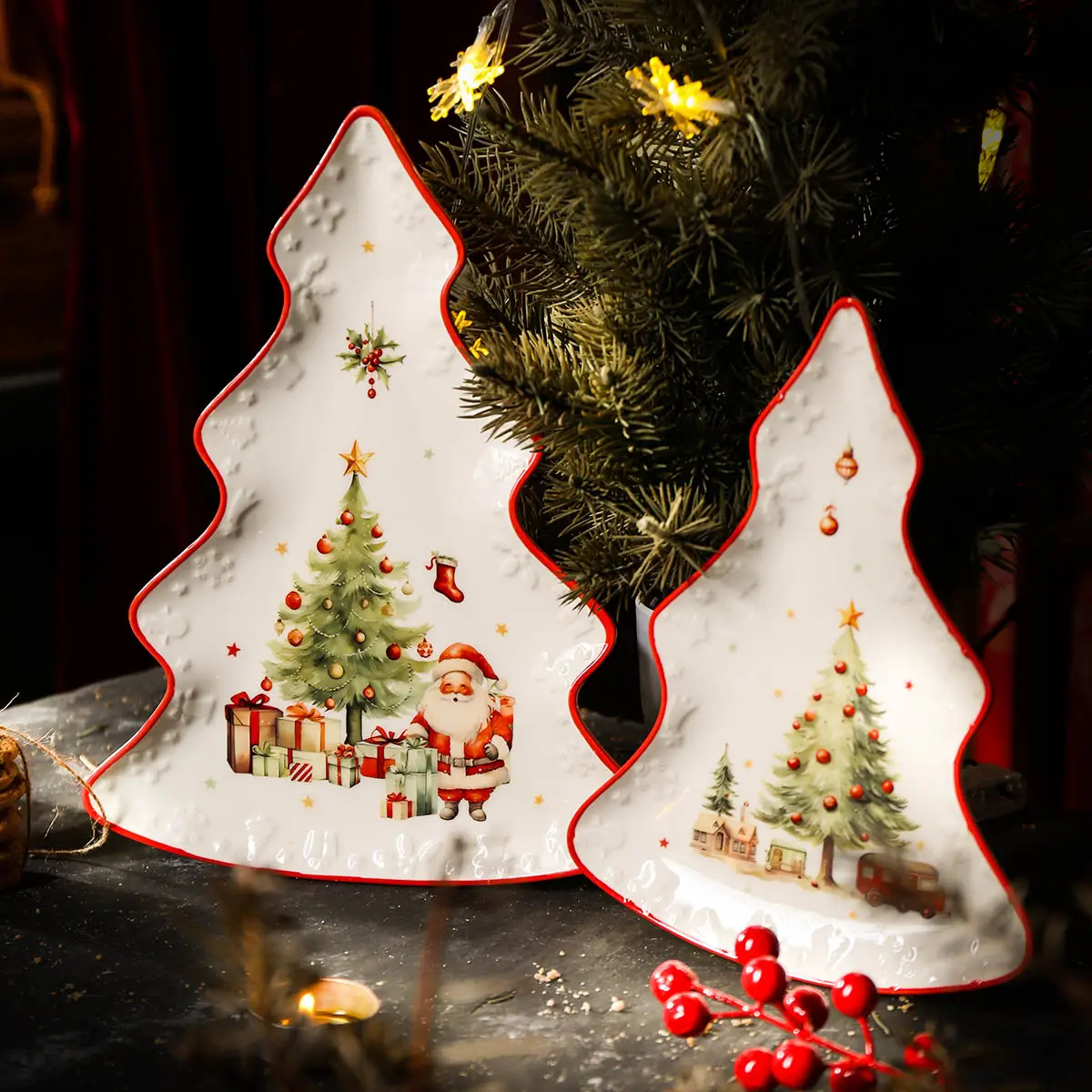 Bulk Christmas Tableware, Wholesale Serving Dishes, Bowls, Coffee Cups (6)