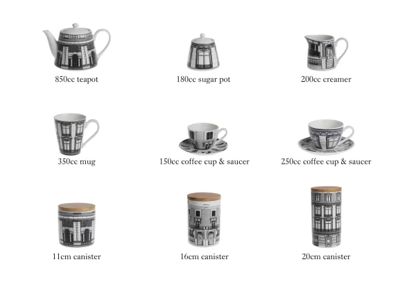 Cafe Crockery Wholesale, Bulk Ceramic Coffee Cups, Teapots, Plates and Bowls (8)