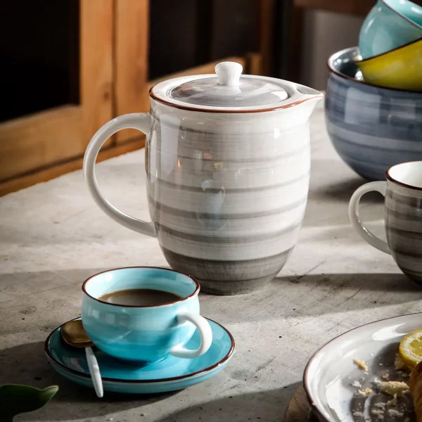 Elegant Customized Dinner Set, Wholesale Teapots, Tea Cup Sets Bulk (2)