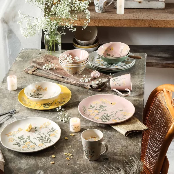 Floral Bulk Dinner Plates and Bowls, Wholesale Coffee Mugs (3)