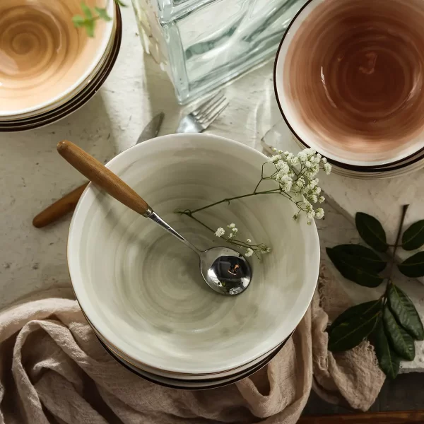 Gradient Ceramic Bulk Tableware, Wholesale Plates, Bowl, Cup Saucer (7)