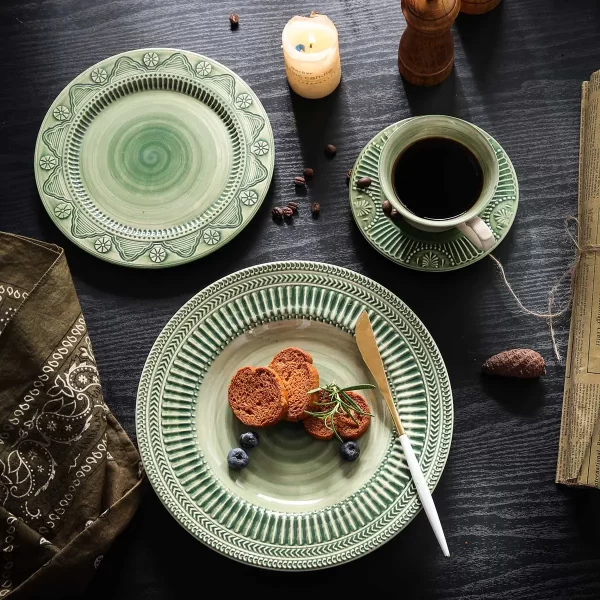 Hand Drawn Bulk Porcelain Plates Bowls Cups, Wholesale Crockery (1)