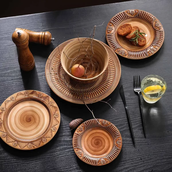 Hand Drawn Bulk Porcelain Plates Bowls Cups, Wholesale Crockery (3)