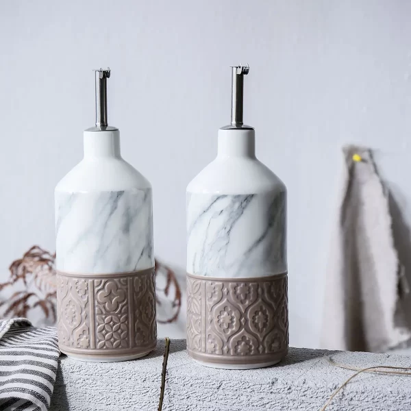 Marble Pattern Wholesale Ceramic Dinnerware, Bulk Teaware, Tapas Set (4)