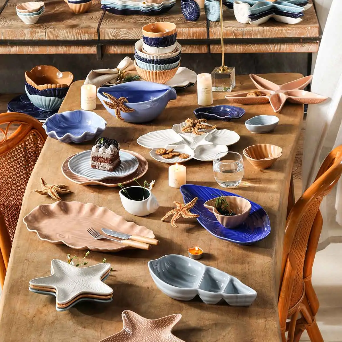 Shell Shape Wholesale Dishware, Ceramic Plates And Bowls Bulk (1)