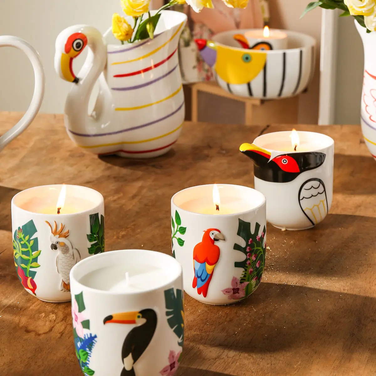 Tropical Style Bulk Candles, Exquisite Wholesale Candle Jars, Scented Candles (2）