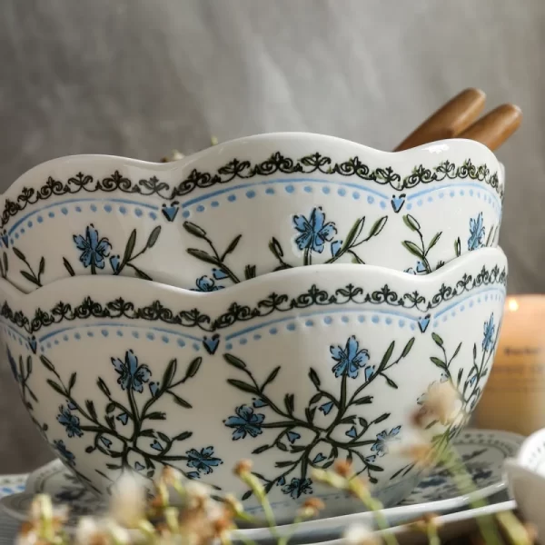 Coffee Shop Crockery Wholesale, Floral Pattern Tea Cup and Saucer Bulk-1