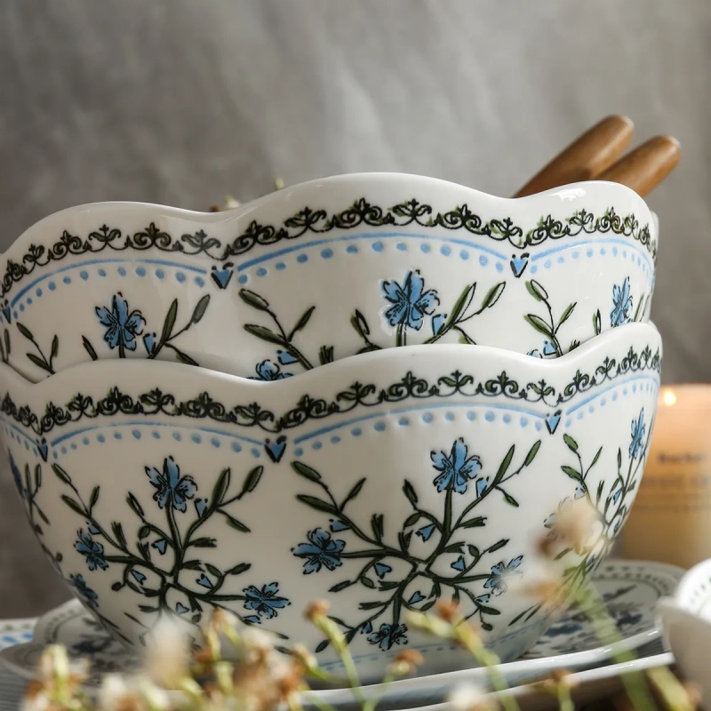 Coffee Shop Crockery Wholesale, Floral Pattern Tea Cup and Saucer Bulk-1