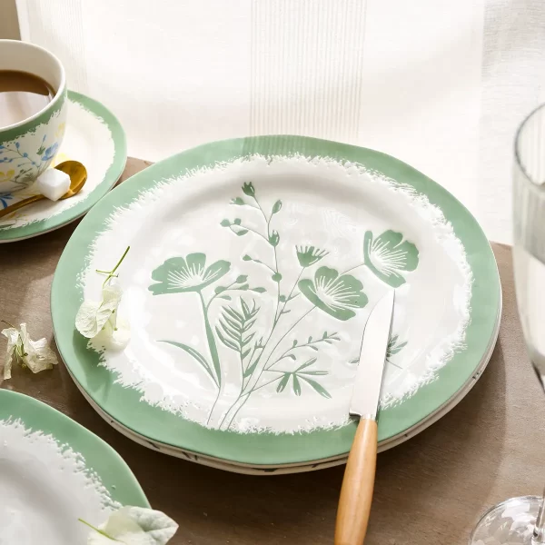Floral Ceramic Dinner Set Wholesale, Bulk Plates, Bowls, Tea Sets-7