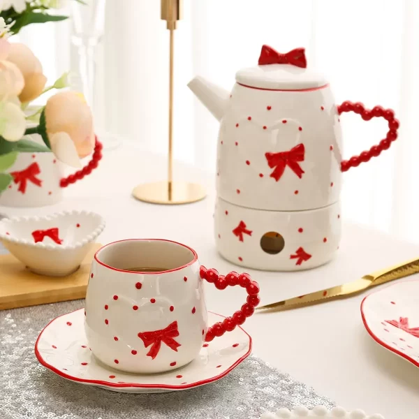 Heart Shape Dinnerware Plates Wholesale, Bulk Plates, Bowls, Cups-4