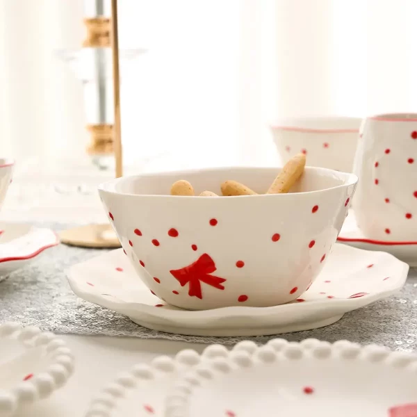 Heart Shape Dinnerware Plates Wholesale, Bulk Plates, Bowls, Cups-7