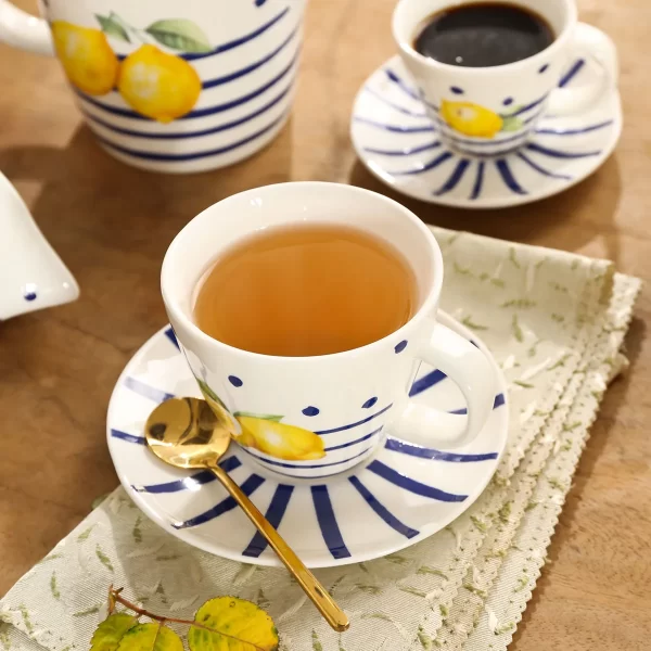 Lemon Shape Bulk China Dinnerware, Wholesale Plates and Bowls-10