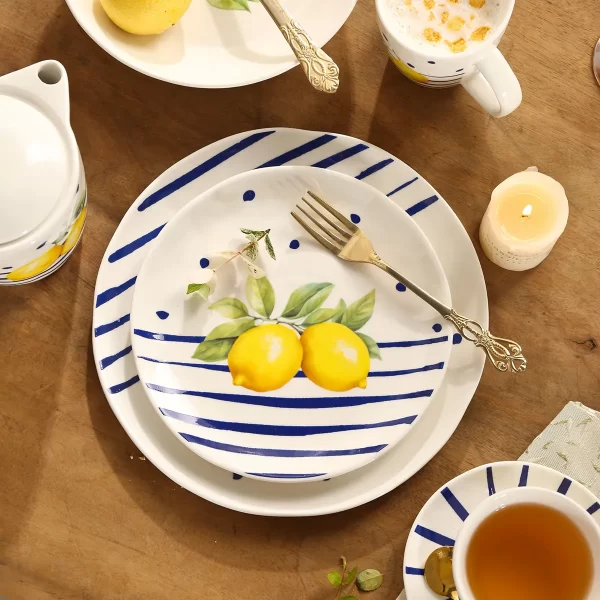 Lemon Shape Bulk China Dinnerware, Wholesale Plates and Bowls-9