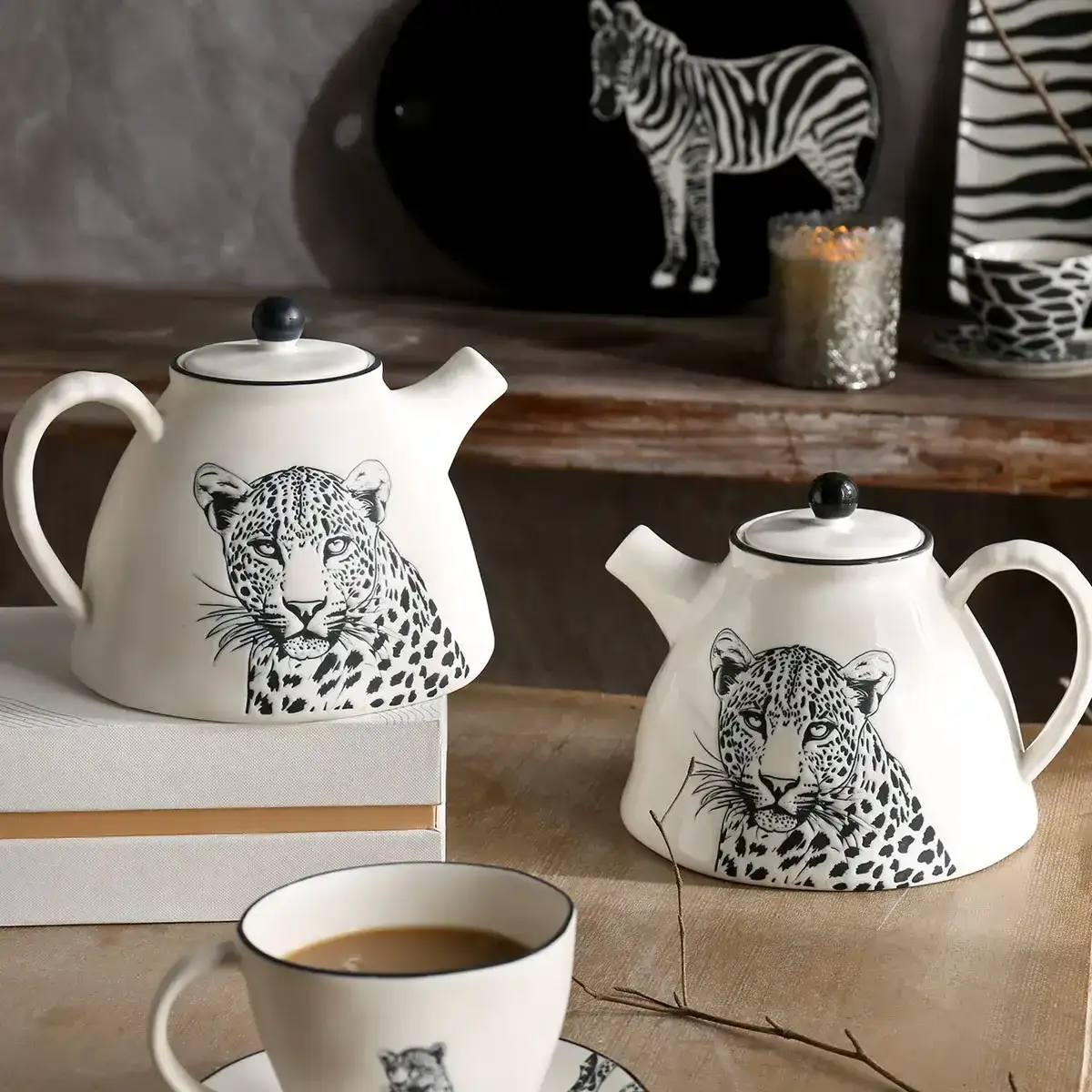 Raw Wild Wholesale Dinner Set, Porcelain Dinner Plates, Bowls, Cups Bulk-4