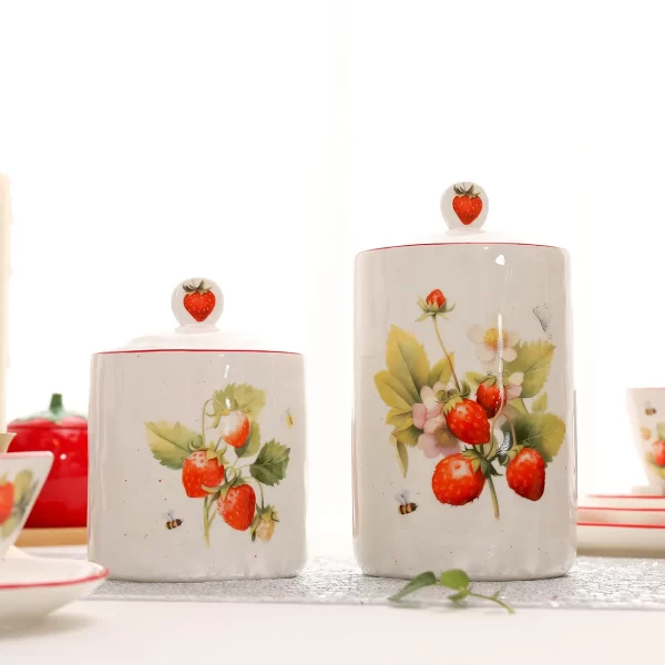 Strawberry Theme Bulk Dinnerware Wholesale, Custom Crockery-6