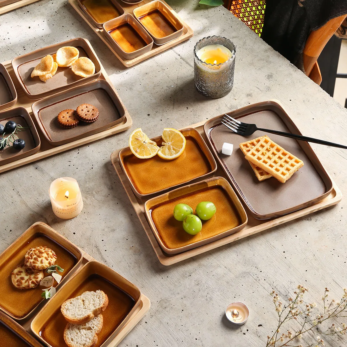 Stylish Bulk Dessert Plates, Wholesale Appetizer Plates-1