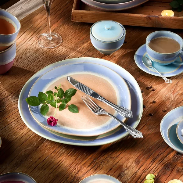 Stylish Porcelain Tea Sets Wholesale, Bulk Teapots, Cups, Dessert Plates-1
