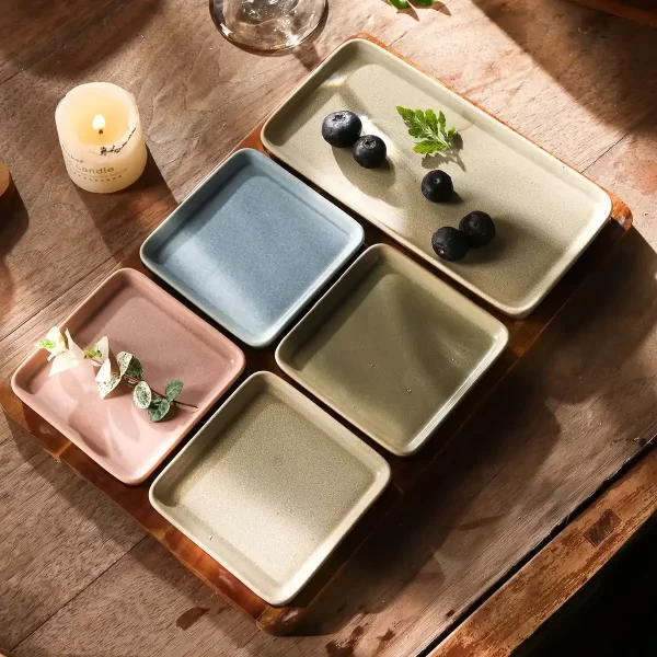 Wholesale Appetizer Plates, Ceramic Olive Oil Dipping Bowls Bulk-6