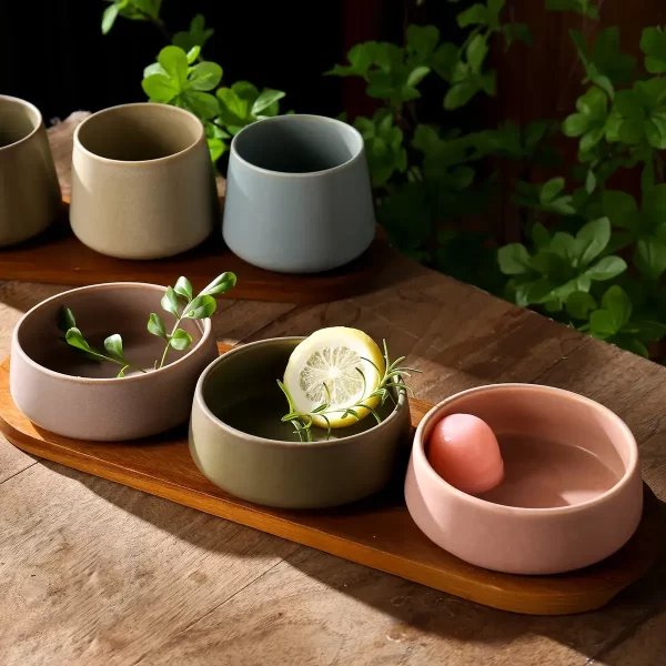 Wholesale Appetizer Plates, Ceramic Olive Oil Dipping Bowls Bulk-8